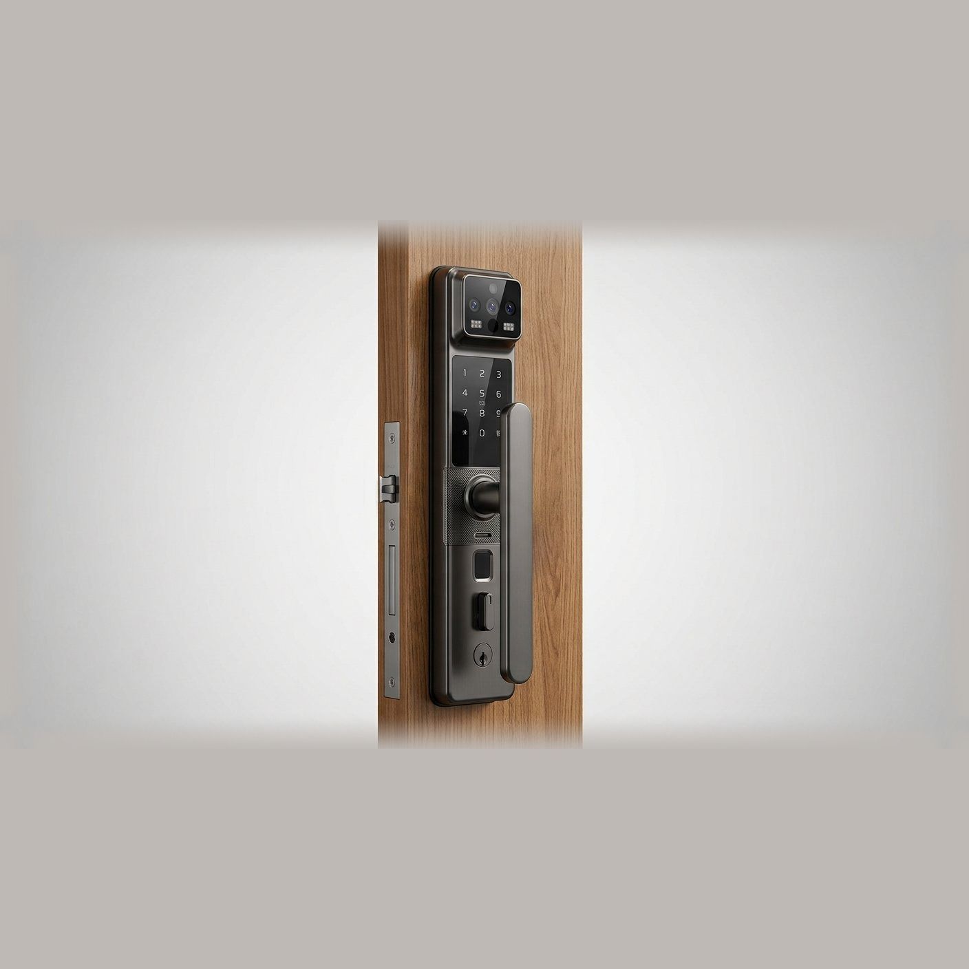 ToiBoi automatic 3D face recognition smart door lock